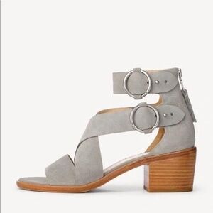 Rag & Bone Mari Strappy Sandal in Grey Suede Sz 7.5
